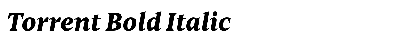 Torrent Bold Italic